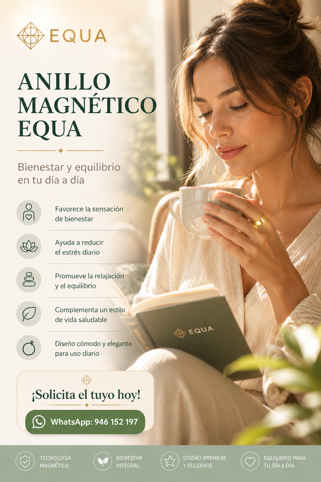 💍 EQUA® | ANILLO MAGNÉTICO DE BIENESTAR