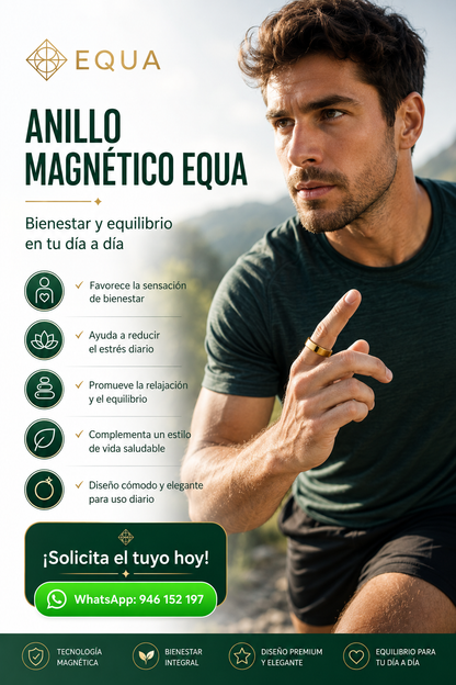 💍 EQUA® | ANILLO MAGNÉTICO DE BIENESTAR